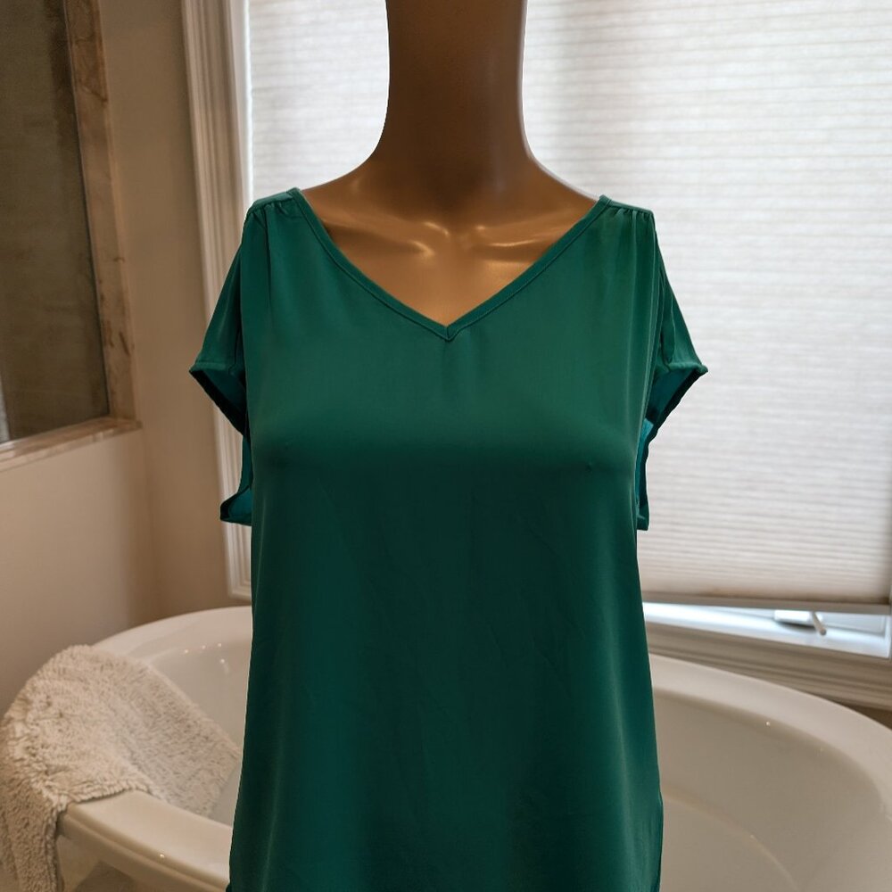 Banana Republic Green Short Sleeve Top Size Small